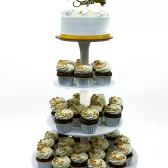Tort piętrowy z muffinek + topper