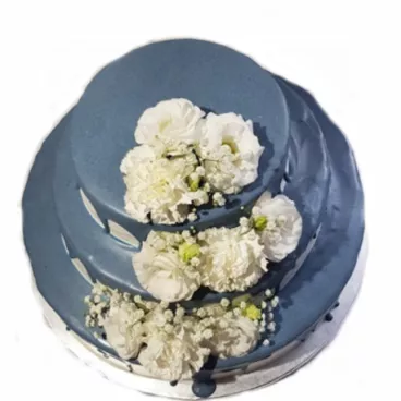 tort drip cake niebieski2